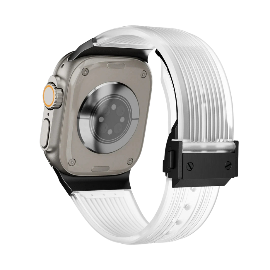 Transparent B Luxury Hublot Style Band By Shopyholy Compatible For Apple Watch