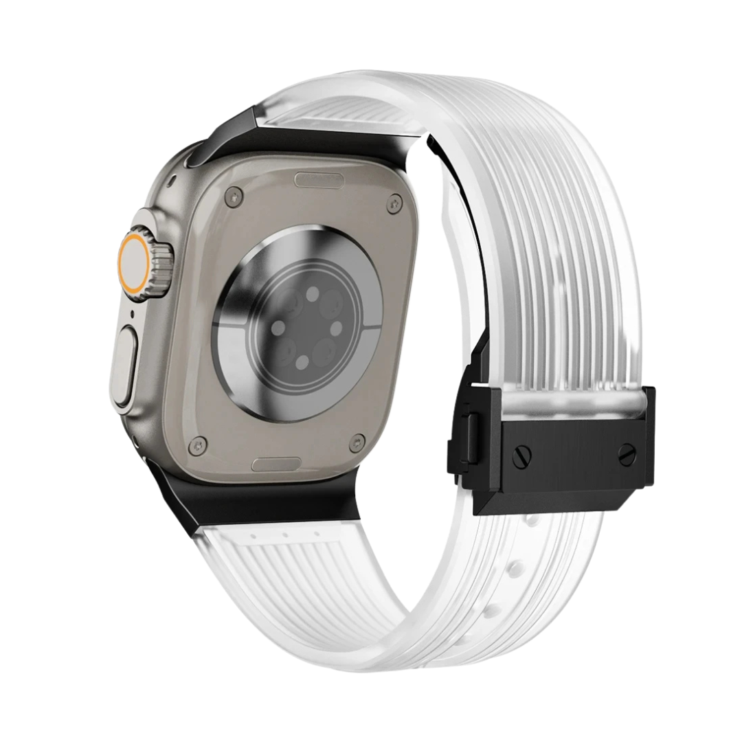 Transparent B Luxury Hublot Style Band By Shopyholy Compatible For Apple Watch