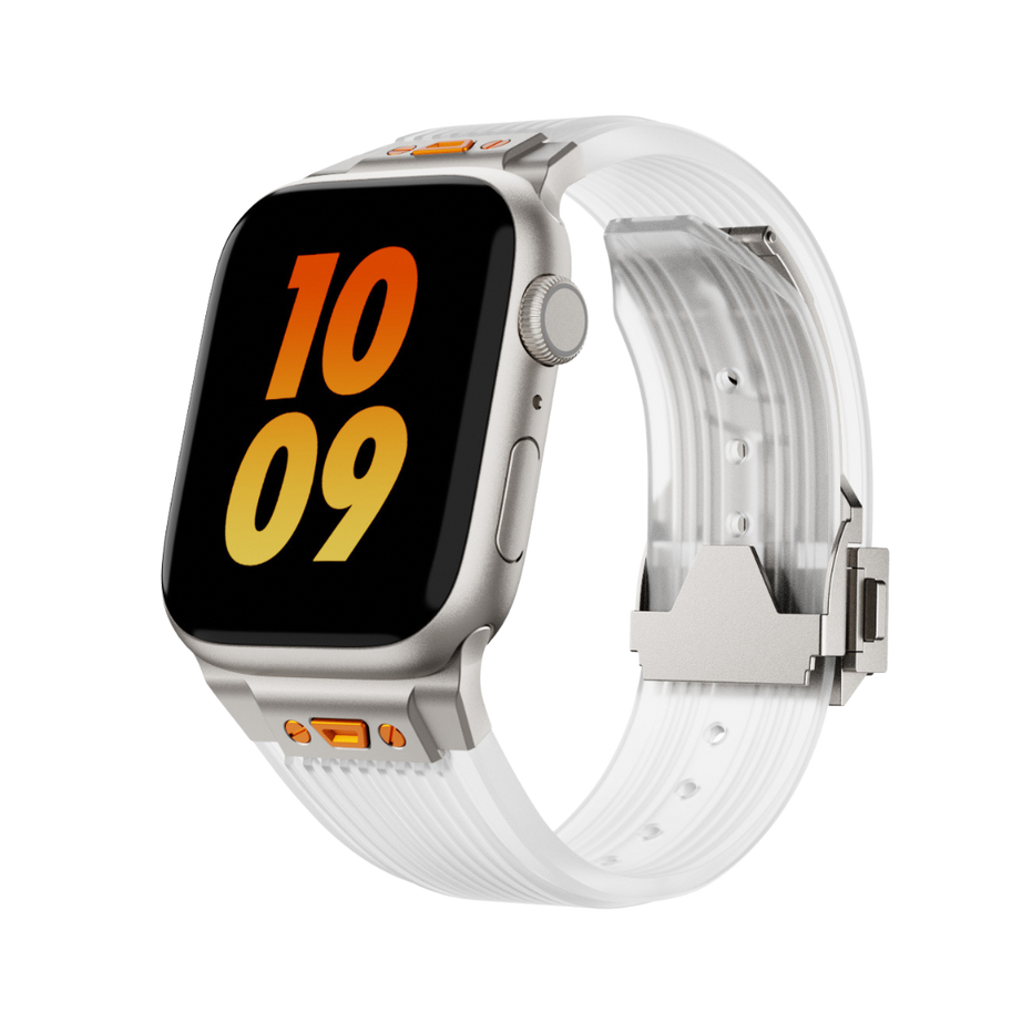 Transparent Luxury Hublot Style Band By Shopyholy Compatible For Apple Watch