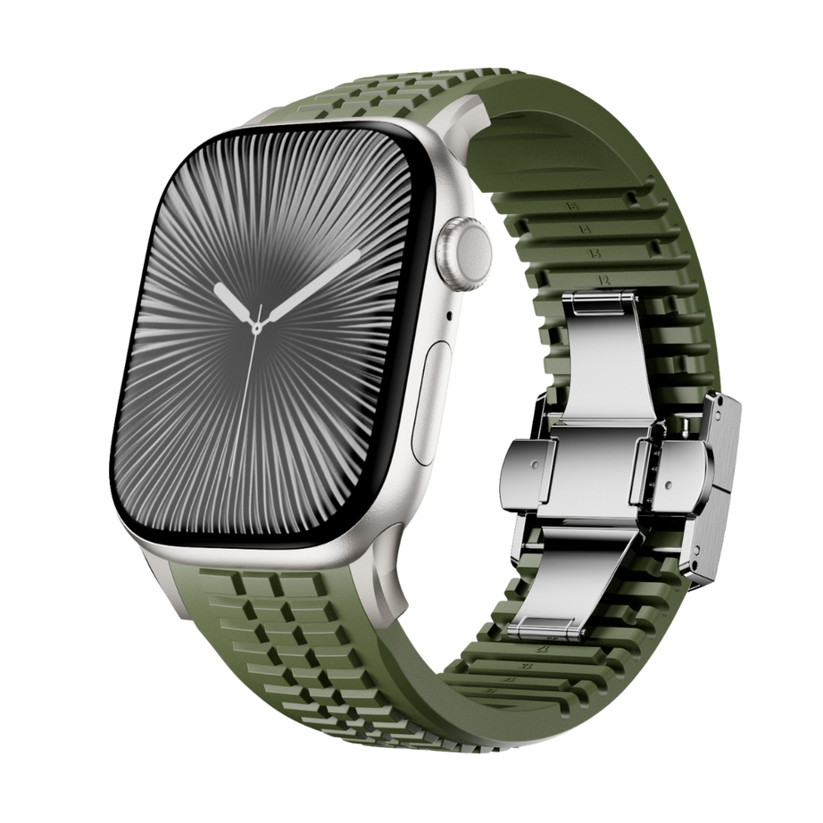 Army Green T Luxury Paladin Sports Bands By Shopyholy Compatible For Apple Watch