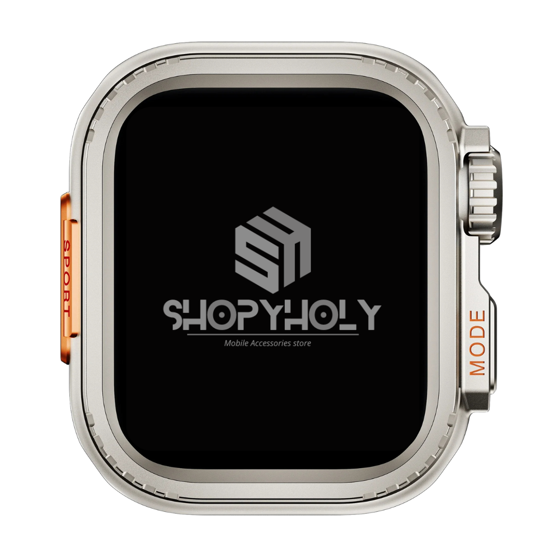 Titanium Luxury Change To Ultra Metal Case By Shopyholy Compatible For Apple Watch