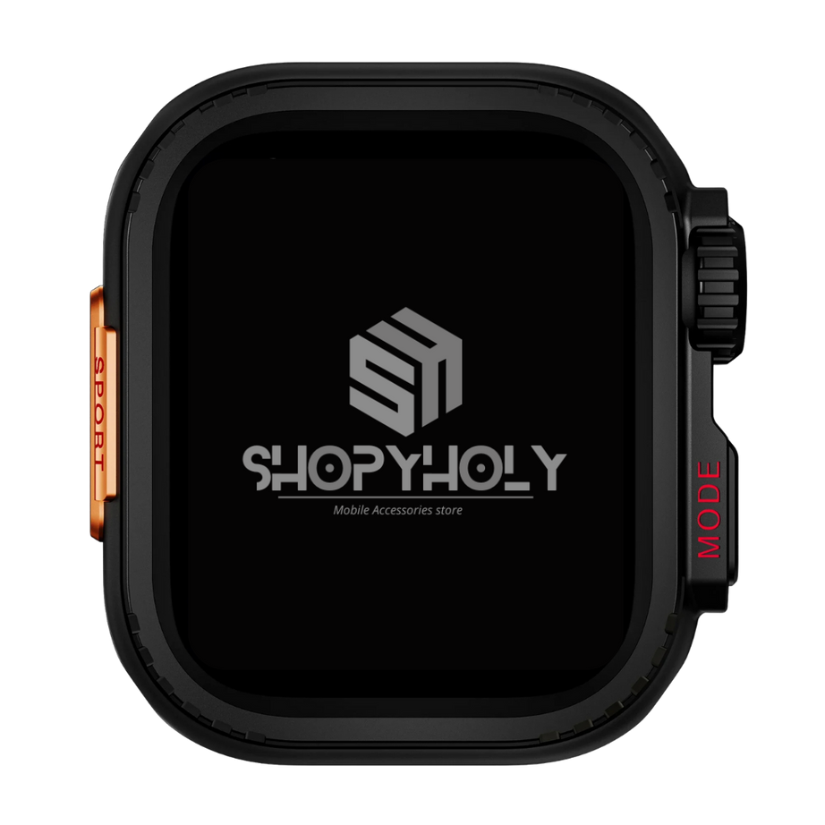 Black Luxury Change To Ultra Metal Case By Shopyholy Compatible For Apple Watch