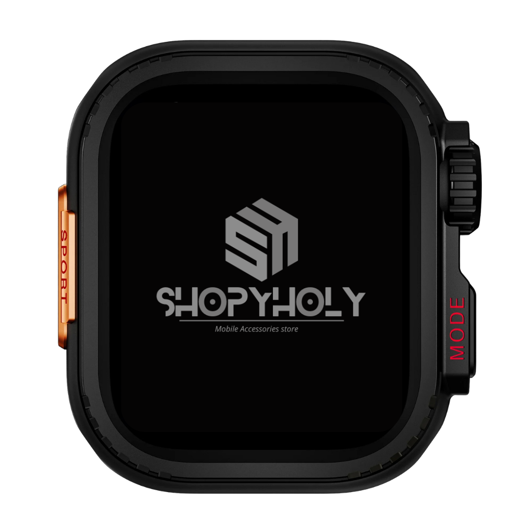 Black Luxury Change To Ultra Metal Case By Shopyholy Compatible For Apple Watch