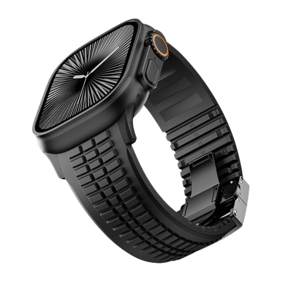 Full Black Luxury Paladin Sports Bands By Shopyholy Compatible For Apple Watch