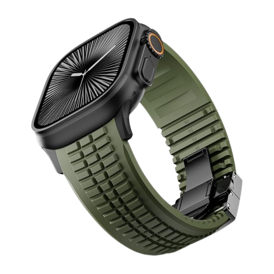 Army Green B Luxury Paladin Sports Bands By Shopyholy Compatible For Apple Watch