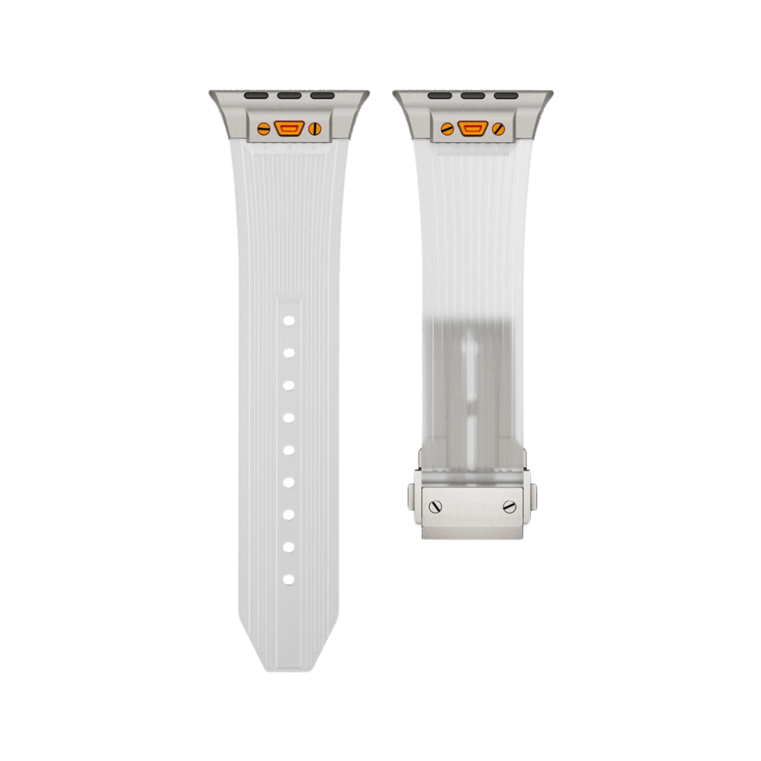 Transparent Luxury Hublot Style Band By Shopyholy Compatible For Apple Watch