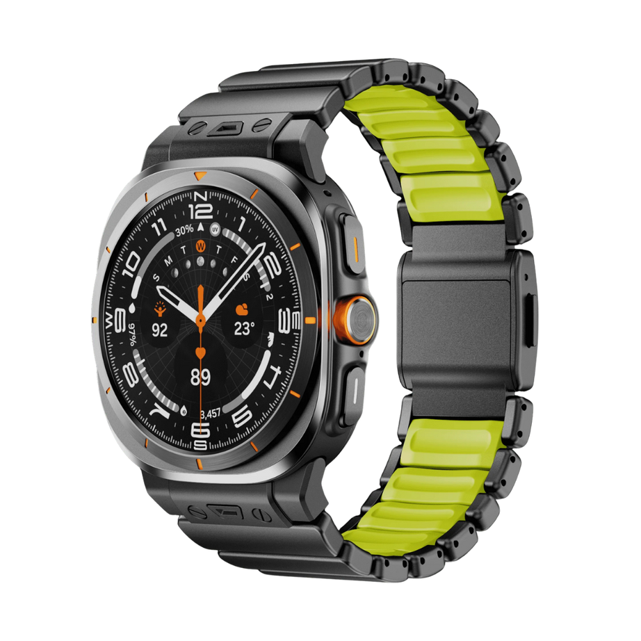 Black Green Luxury Ocean Titanium Band for Samsung Galaxy Watch Ultra 47mm