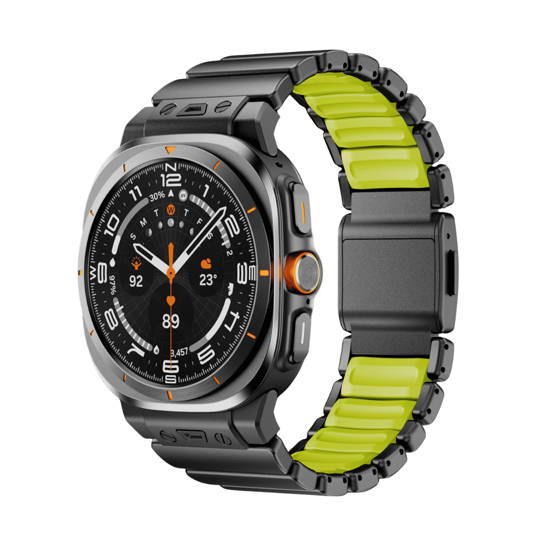 Black Green Luxury Ocean Titanium Band for Samsung Galaxy Watch Ultra 47mm