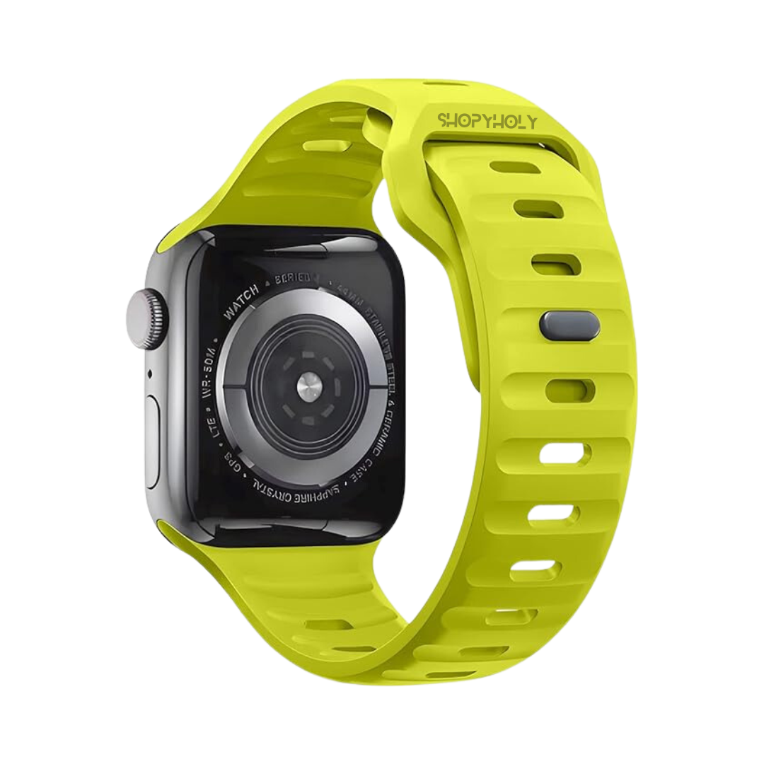 Neon Green Premium Silicone Sports Bands By Shopyholy Compatible For iWatch