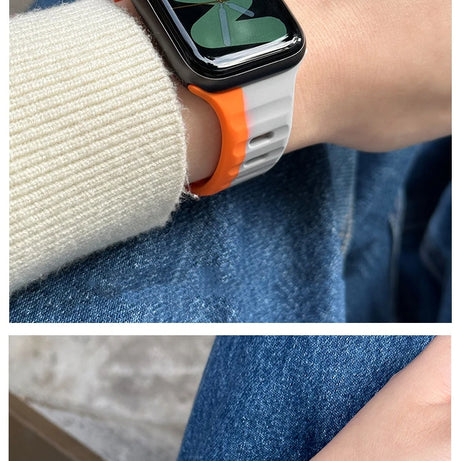 Ultra Strike Premium Silicone Sports Bands By Shopyholy Compatible For iWatch