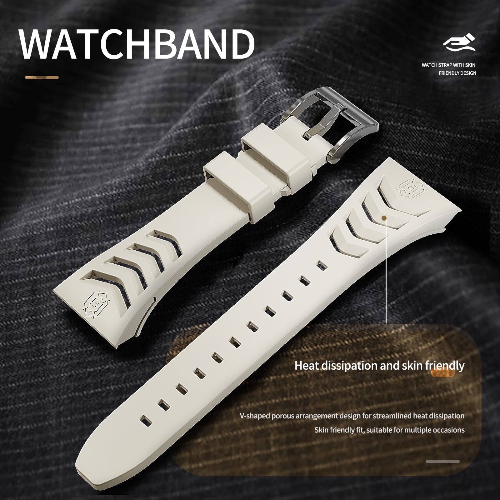 Silver Star Luxury Stainless Steel Case with Silicone Straps For iWatch