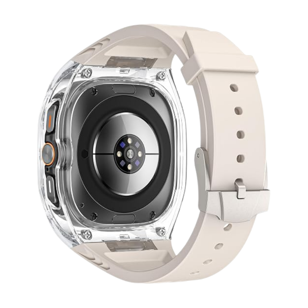 Starlight Transparent Rugged Case with Silicone Band for Samsung Galaxy Watch Ultra 47mm