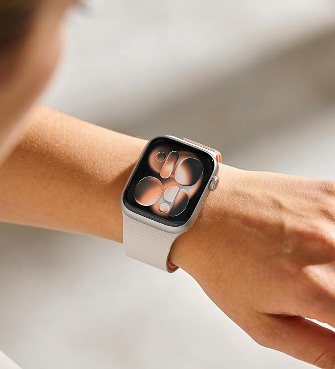 Starlight orange Premium Skin Friendly Magnetic Loop By Shopyholy Comaptible For Apple Watch