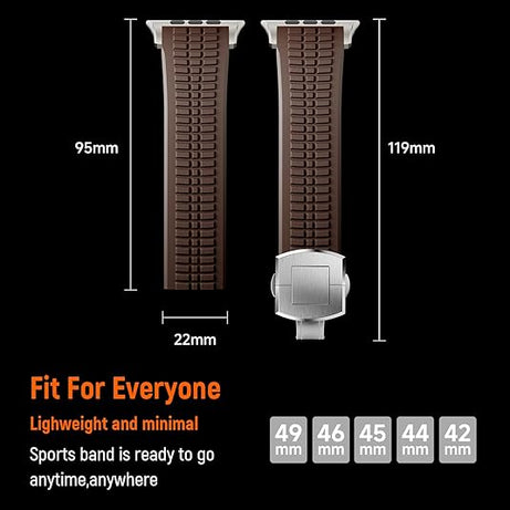 Brown T Luxury Paladin Sports Bands By Shopyholy Compatible For Apple Watch