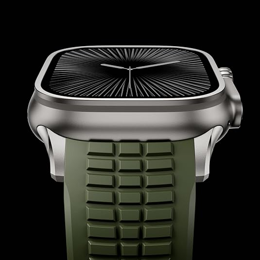 Army Green T Luxury Paladin Sports Bands By Shopyholy Compatible For Apple Watch