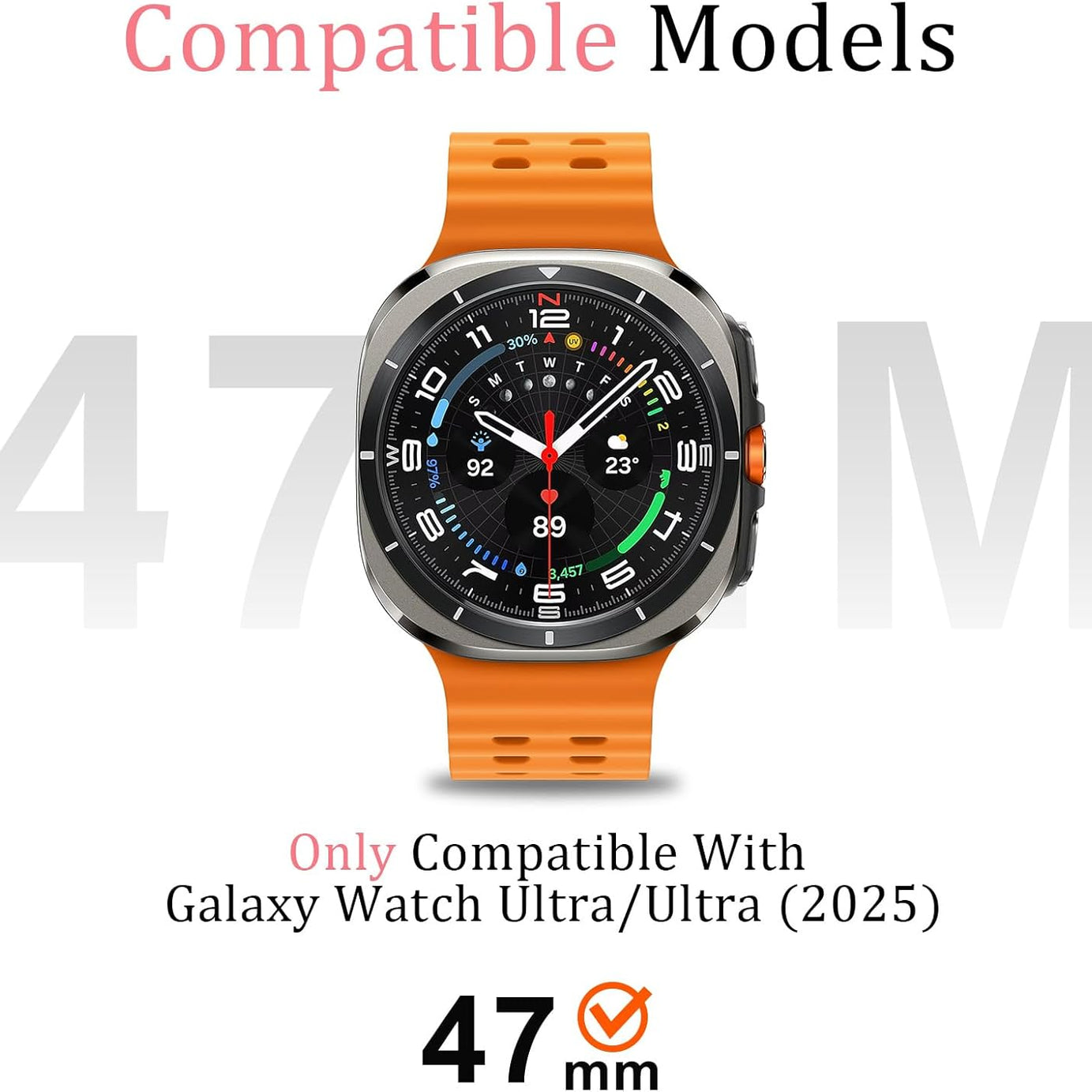Titanium Luxury Aluminum Metal Case for Samsung Galaxy Watch Ultra 47mm & Ultra 2