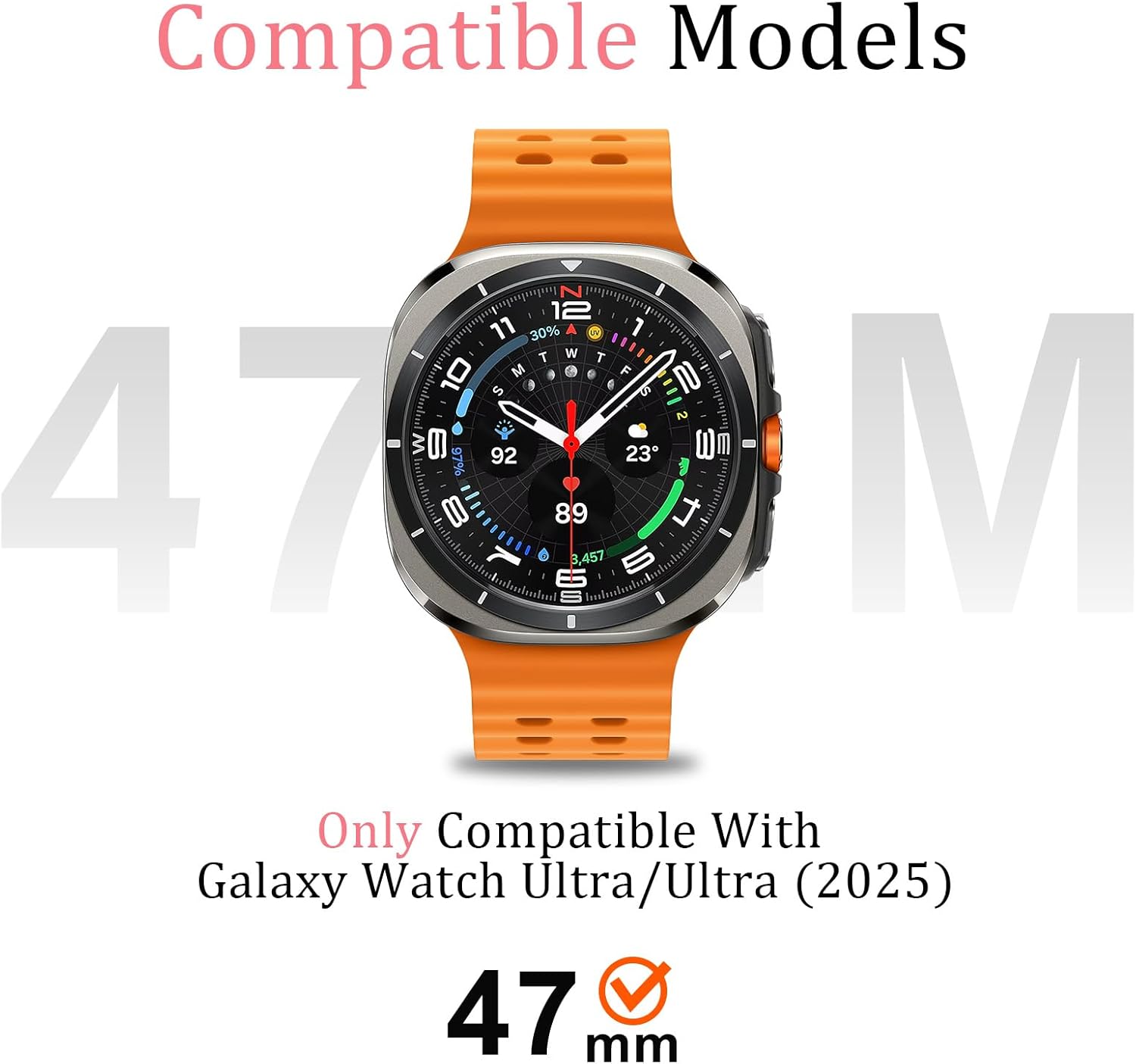 Titanium Luxury Aluminum Metal Case for Samsung Galaxy Watch Ultra 47mm & Ultra 2