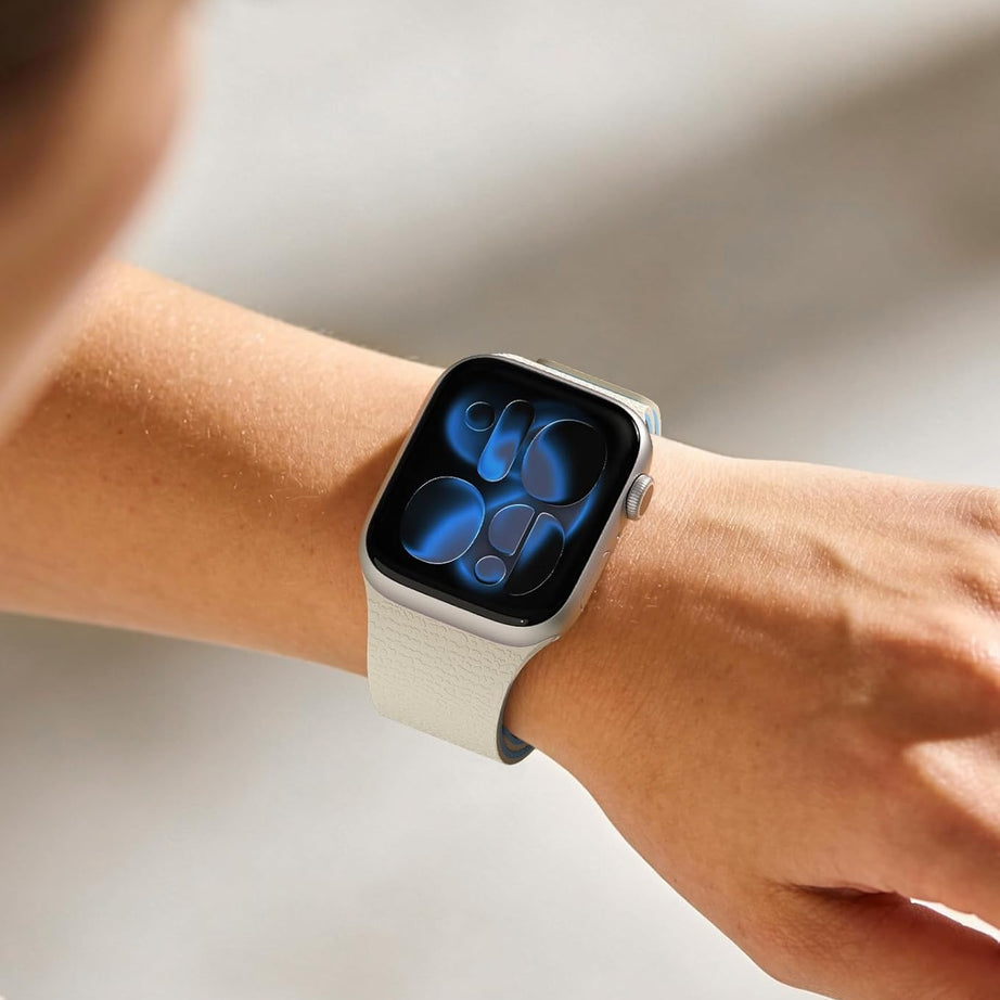 Starlight Lavendar Premium Skin Friendly Magnetic Loop By Shopyholy Comaptible For Apple Watch