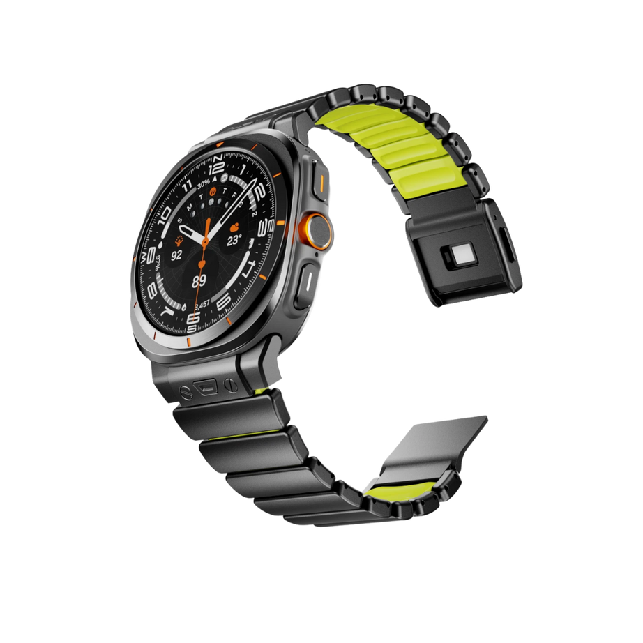 Black Green Luxury Ocean Titanium Band for Samsung Galaxy Watch Ultra 47mm