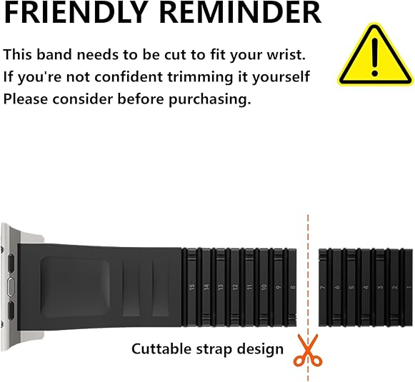 Full Black Luxury Paladin Sports Bands By Shopyholy Compatible For Apple Watch