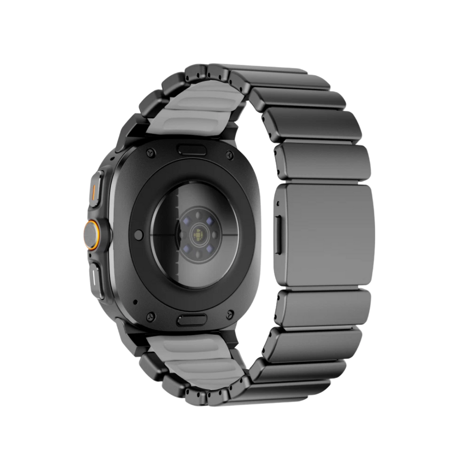 Black Grey Luxury Ocean Titanium Band for Samsung Galaxy Watch Ultra 47mm