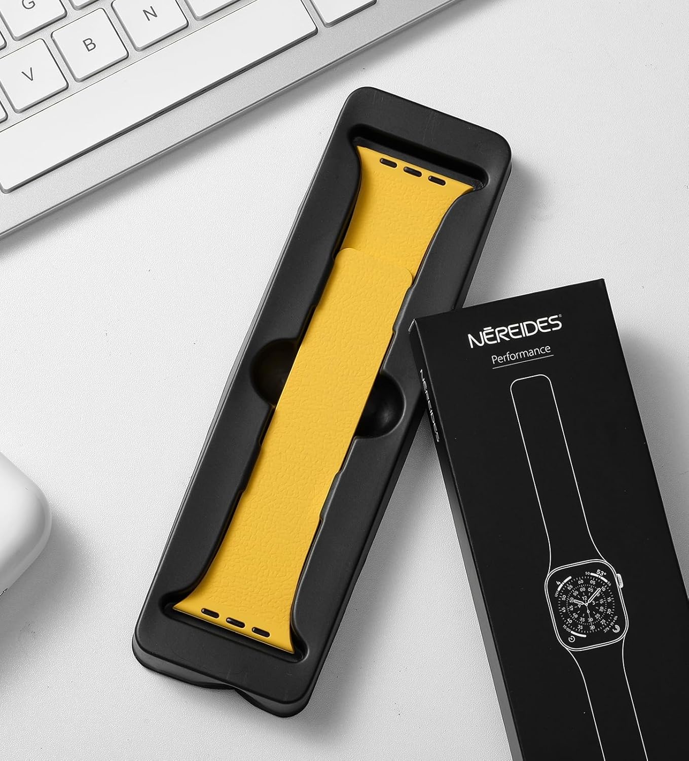Yellow Premium Skin Friendly Magnetic Loop By Shopyholy Comaptible For Apple Watch