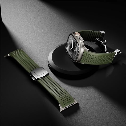 Army Green T Luxury Paladin Sports Bands By Shopyholy Compatible For Apple Watch