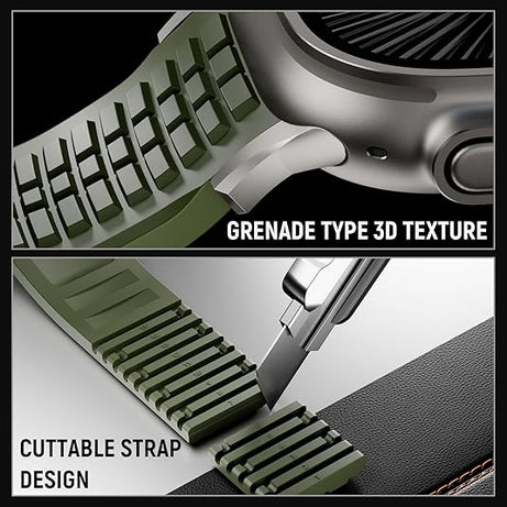 Army Green T Luxury Paladin Sports Bands By Shopyholy Compatible For Apple Watch