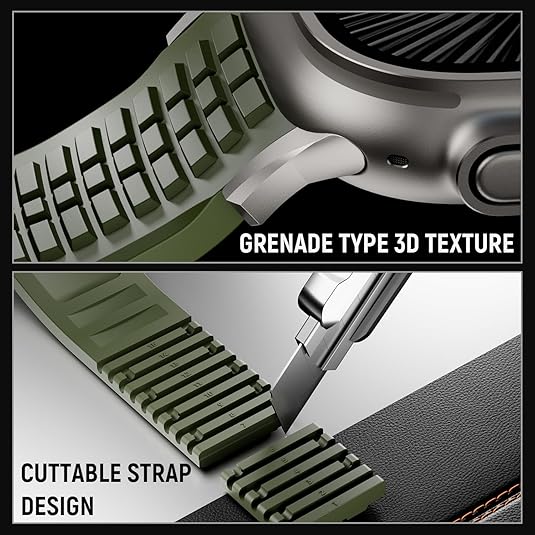 Army Green T Luxury Paladin Sports Bands By Shopyholy Compatible For Apple Watch