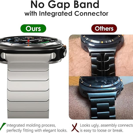 Titanium Ceramic Stainless Steel Band for Samsung Galaxy Watch Ultra 2/Ultra 1 – 47mm