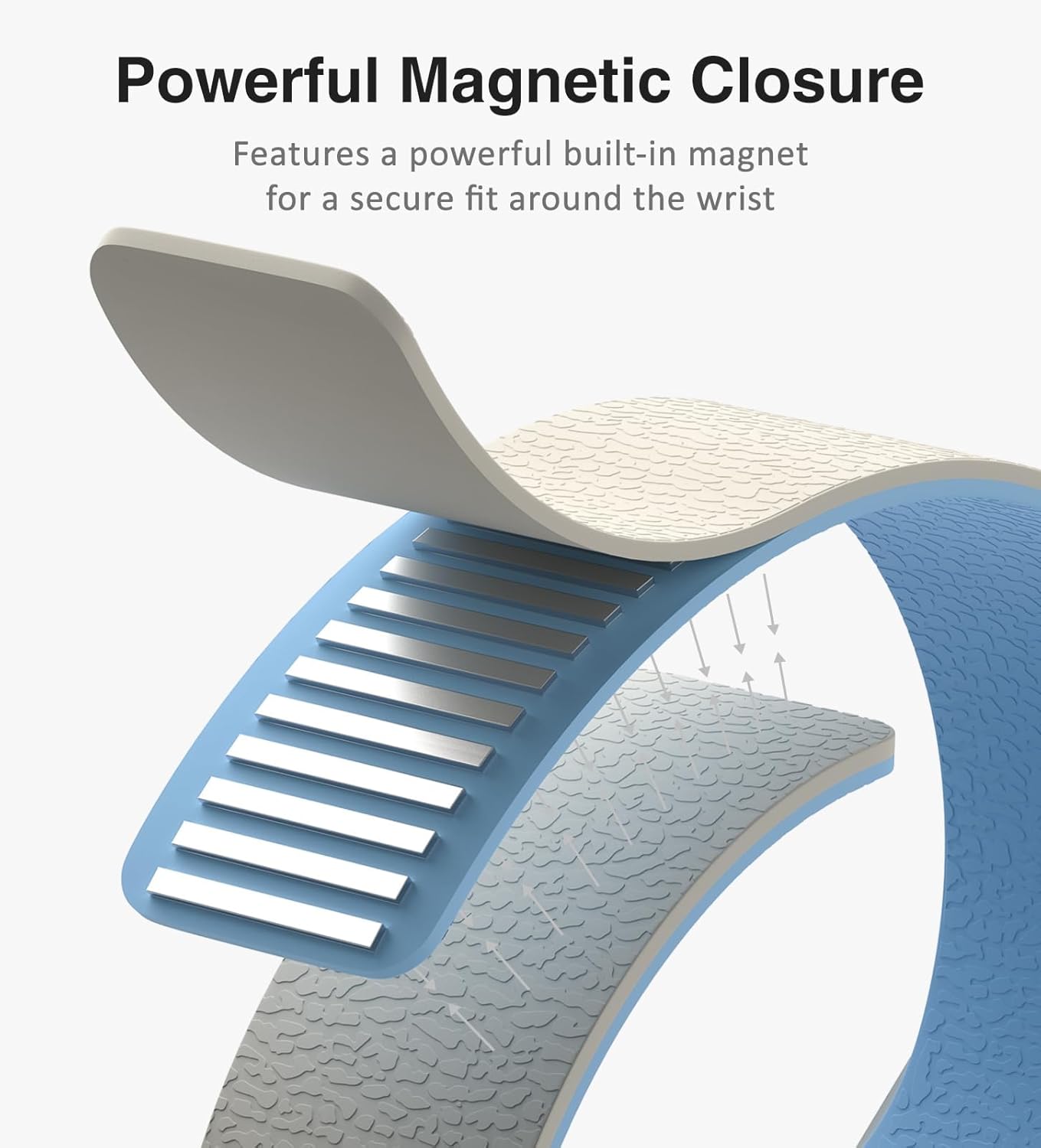 Starlight Lavendar Premium Skin Friendly Magnetic Loop By Shopyholy Comaptible For Apple Watch