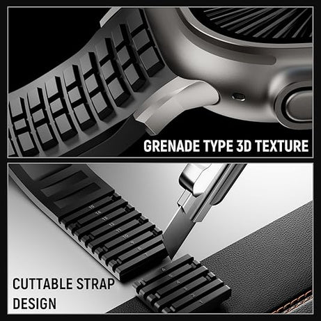 Black T Luxury Paladin Sports Bands By Shopyholy Compatible For Apple Watch