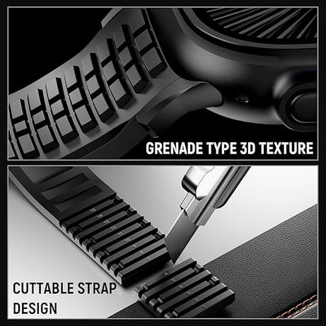 Full Black Luxury Paladin Sports Bands By Shopyholy Compatible For Apple Watch