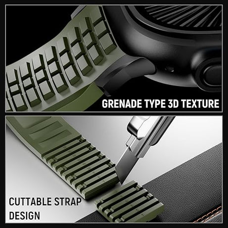 Army Green B Luxury Paladin Sports Bands By Shopyholy Compatible For Apple Watch