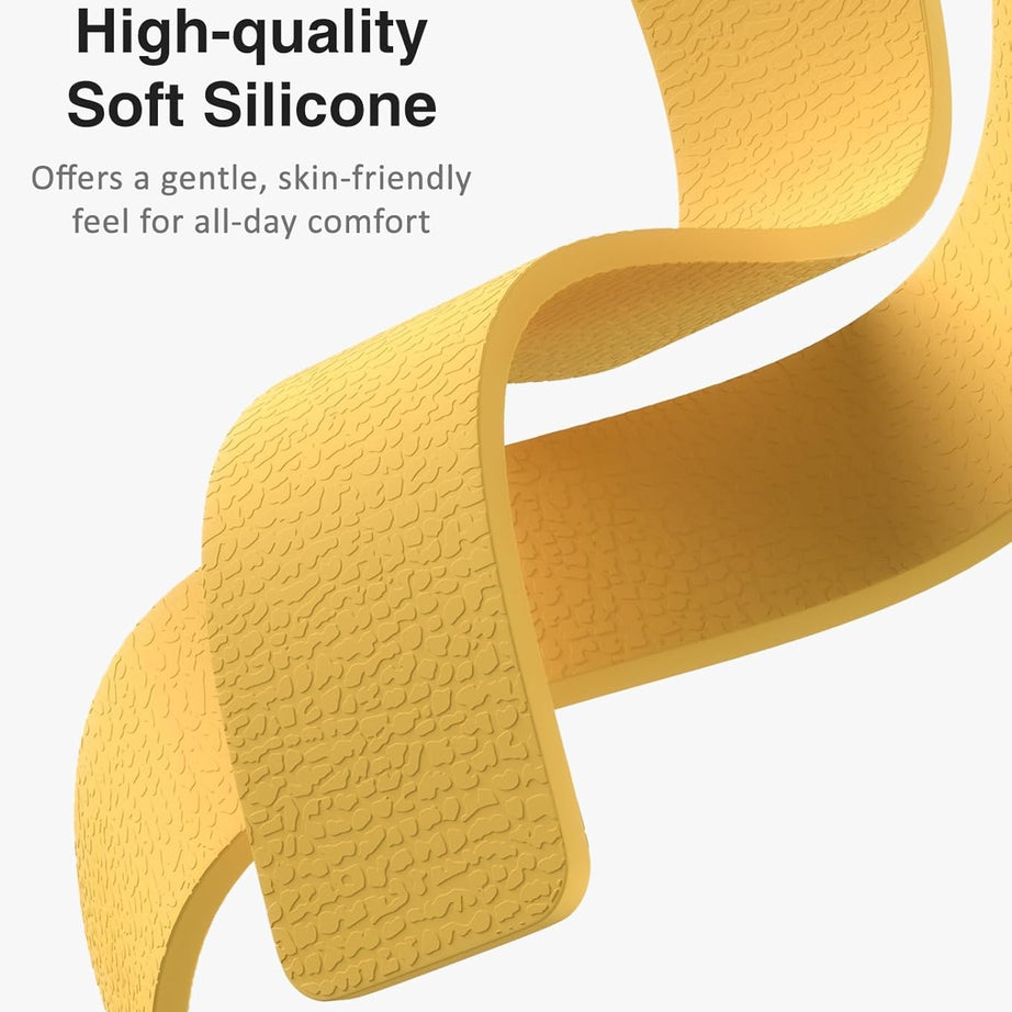 Yellow Premium Skin Friendly Magnetic Loop By Shopyholy Comaptible For Apple Watch