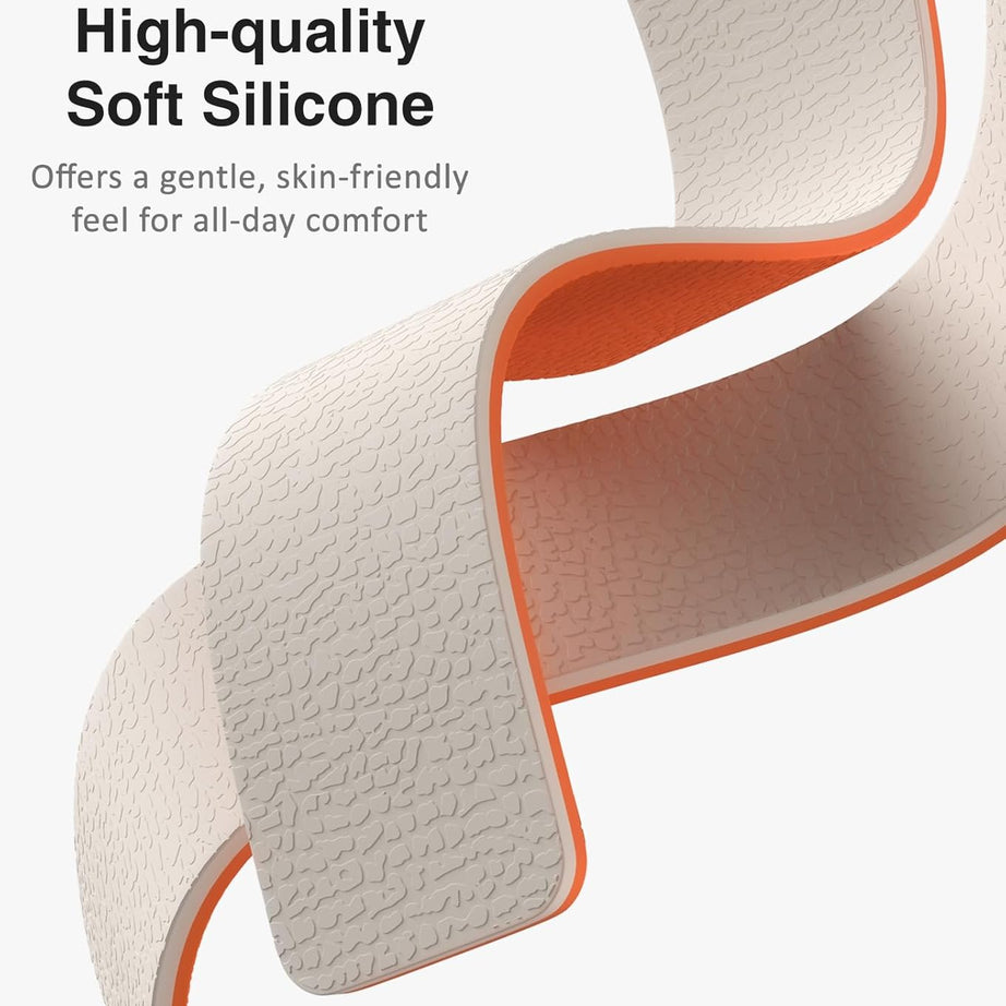 Starlight orange Premium Skin Friendly Magnetic Loop By Shopyholy Comaptible For Apple Watch