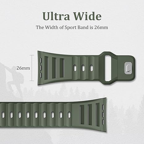 Green Premium Ultra Silicone Sports Bands By Shopyholy Compatible For Apple Watch