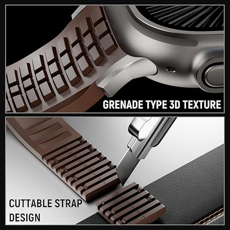 Brown T Luxury Paladin Sports Bands By Shopyholy Compatible For Apple Watch