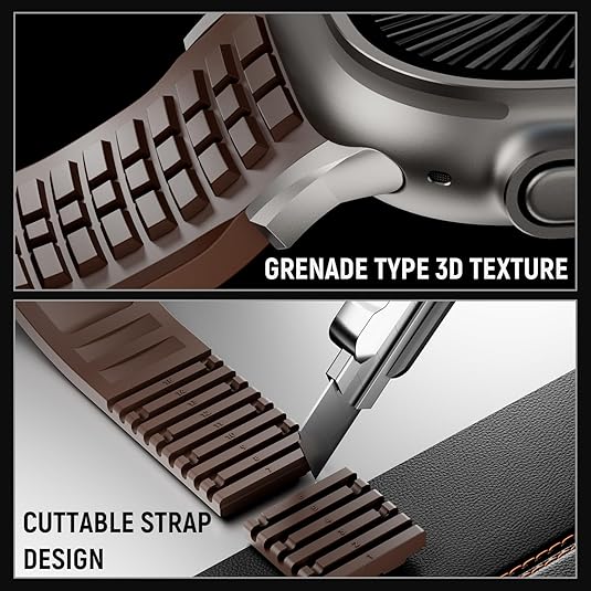 Brown T Luxury Paladin Sports Bands By Shopyholy Compatible For Apple Watch