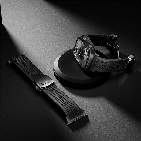 Full Black Luxury Paladin Sports Bands By Shopyholy Compatible For Apple Watch
