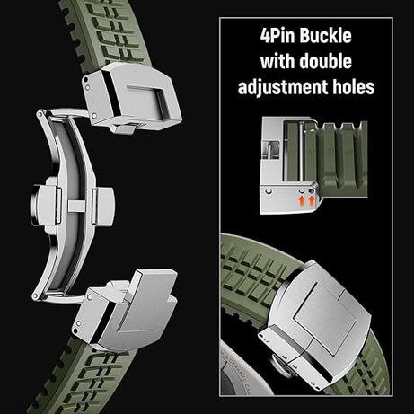 Army Green T Luxury Paladin Sports Bands By Shopyholy Compatible For Apple Watch