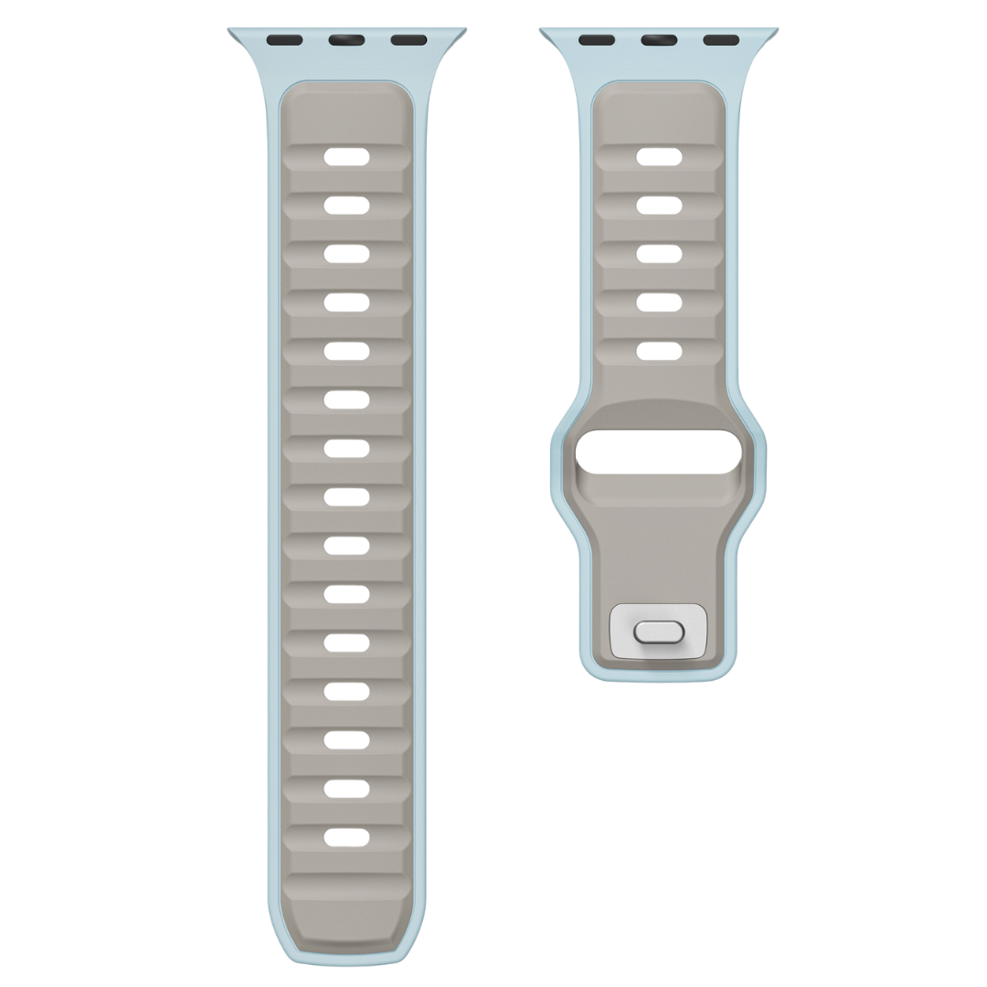 Blue Coffee Premium Aspro Silicone Sports Bands By Shopyholy Compatible For Apple Watch