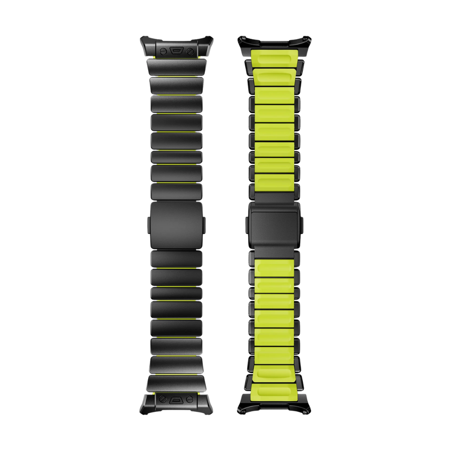 Black Green Luxury Ocean Titanium Band for Samsung Galaxy Watch Ultra 47mm
