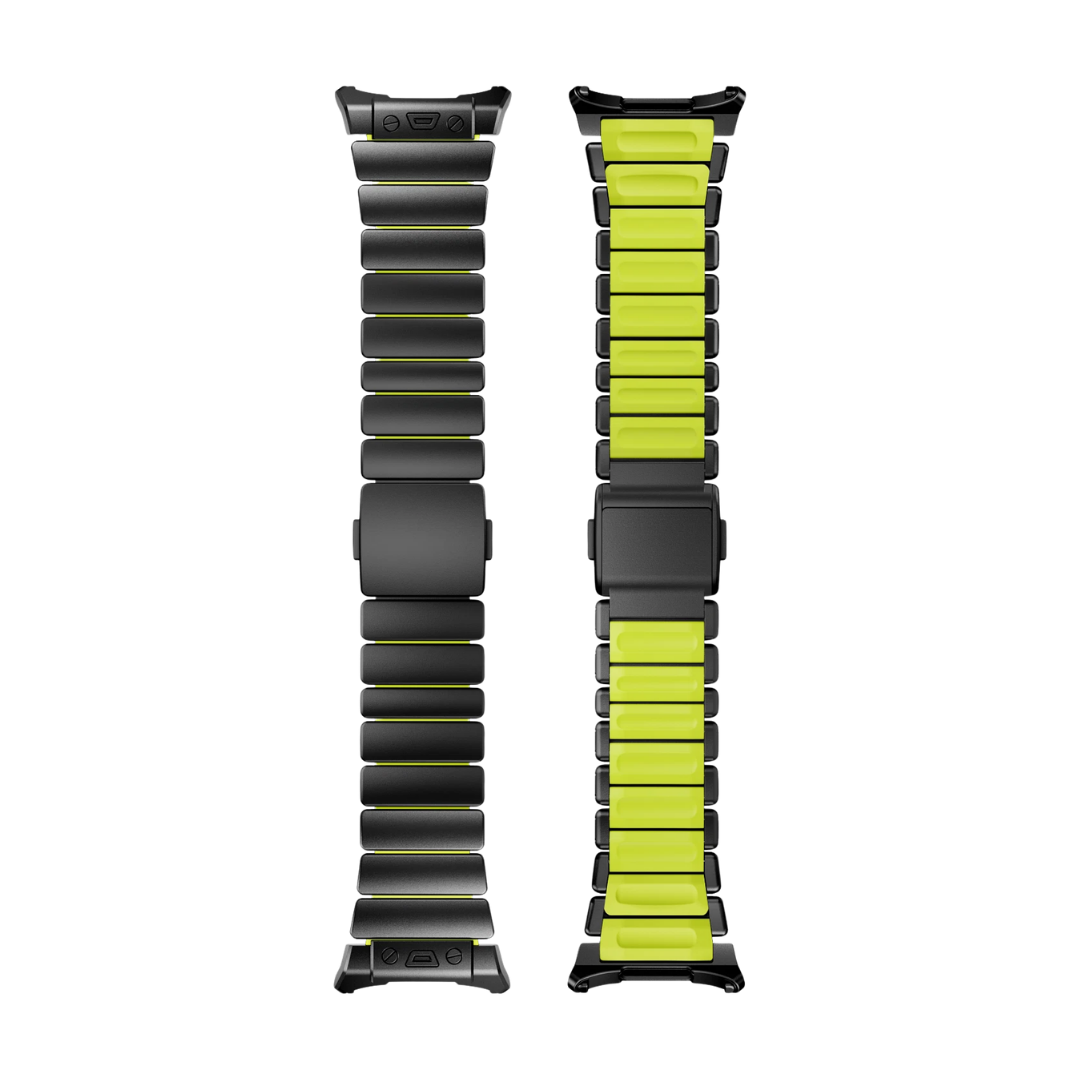 Black Green Luxury Ocean Titanium Band for Samsung Galaxy Watch Ultra 47mm