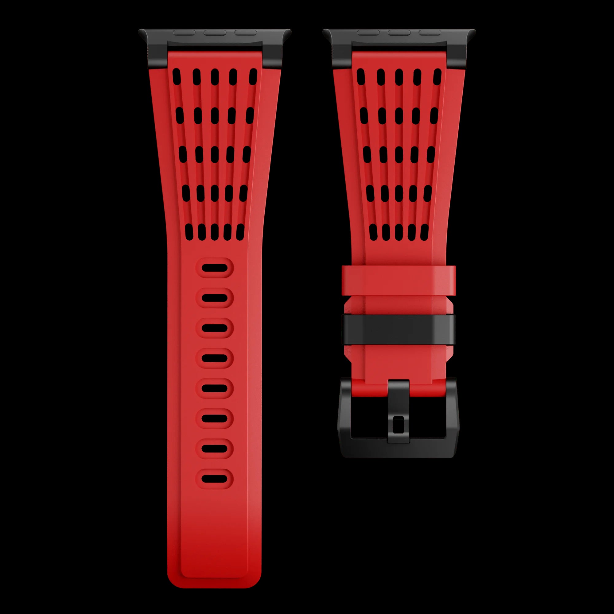 Red B Luxury Ultra Wide Ventilated Sports Bands By Shopyholy Compatible For Apple Watch