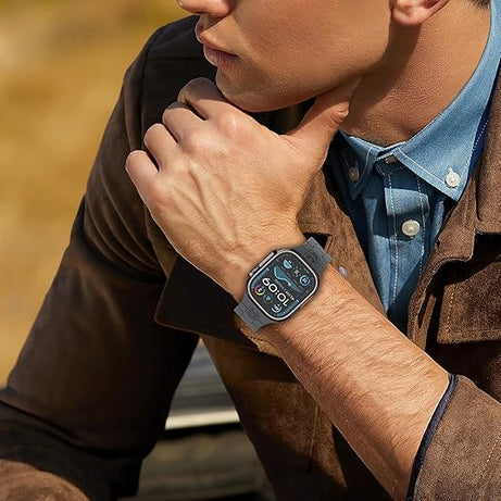 Grey Premium Mavel Pattern Silicone Sports Bands By Shopyholy Compatible For Apple Watch