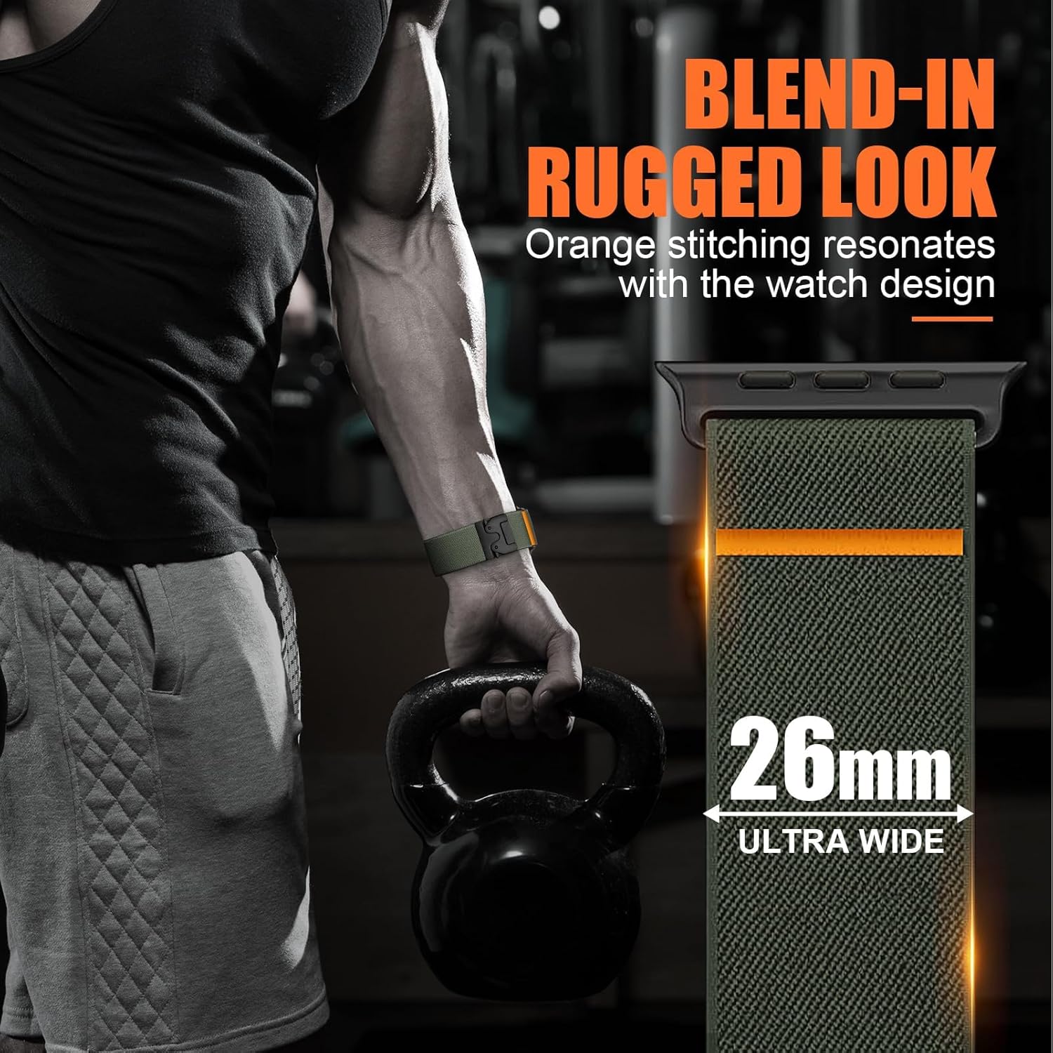 Dark Green Premium Nylon Paracode Sports Bands By Shopyholy Compatible For Apple Watch