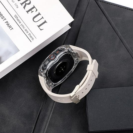 Starlight Transparent Rugged Case with Silicone Band for Samsung Galaxy Watch Ultra 47mm