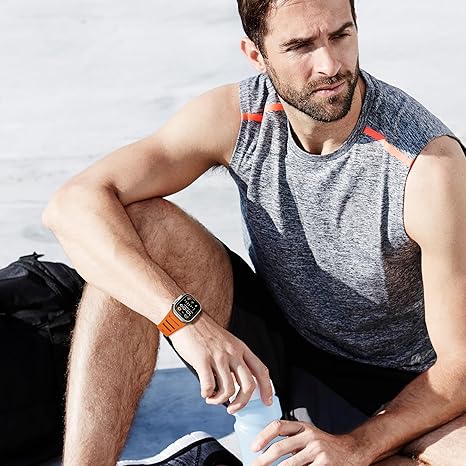 Orange Premium Ultra Silicone Sports Bands By Shopyholy Compatible For Apple Watch