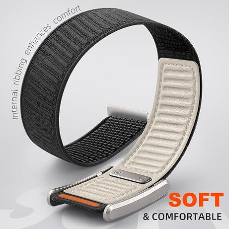 Starlight Luxury Leather Nylon Navigator Band Compatible for WHOOP 5.0